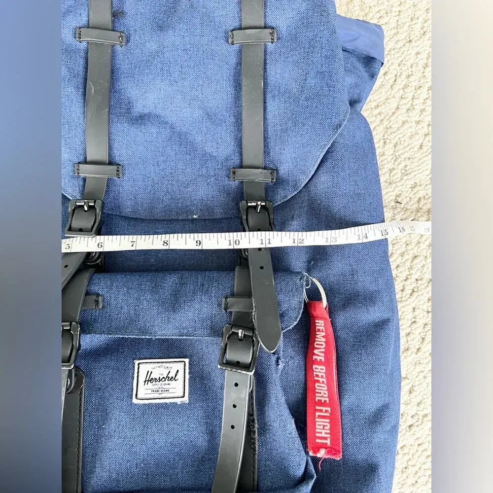 Herschel Little America Backpack Eclipse blue black laptop bag travel backpack